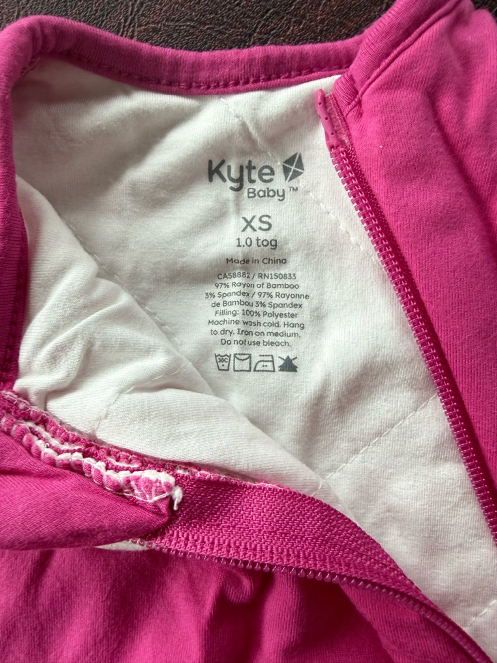 Kyte BABY Hot Pink & Light Pink Infant Sleep Sack - Picture 2 of 4